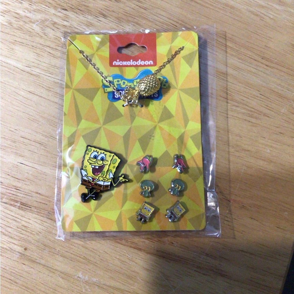Nickelodeon SpongeBob Kids Jewelry Set - Gold and Yellow